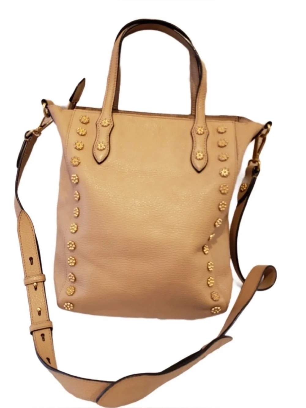 Annabel Ingall Daisy Leather Studded Crossbody Tote